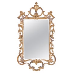 Antique Chippendale Style Gilt Victorian Wall Mirror