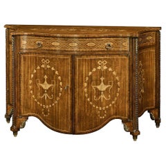 Chippendale Style Inlaid Chest of Drawers