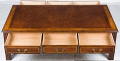Chippendale Style Large Mahogany Coffee Cocktail Table
