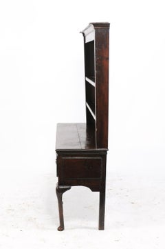 Chippendale Style Late 19th Century Breakfront Bookcase in Darkly Stained Oak
