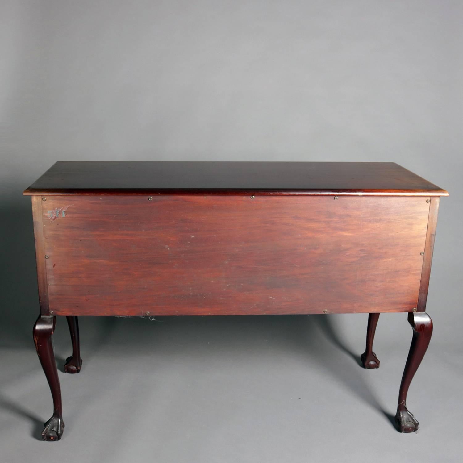 20th Century Chippendale Style Mahogany Four-Drawer Server by Kaplan Furniture