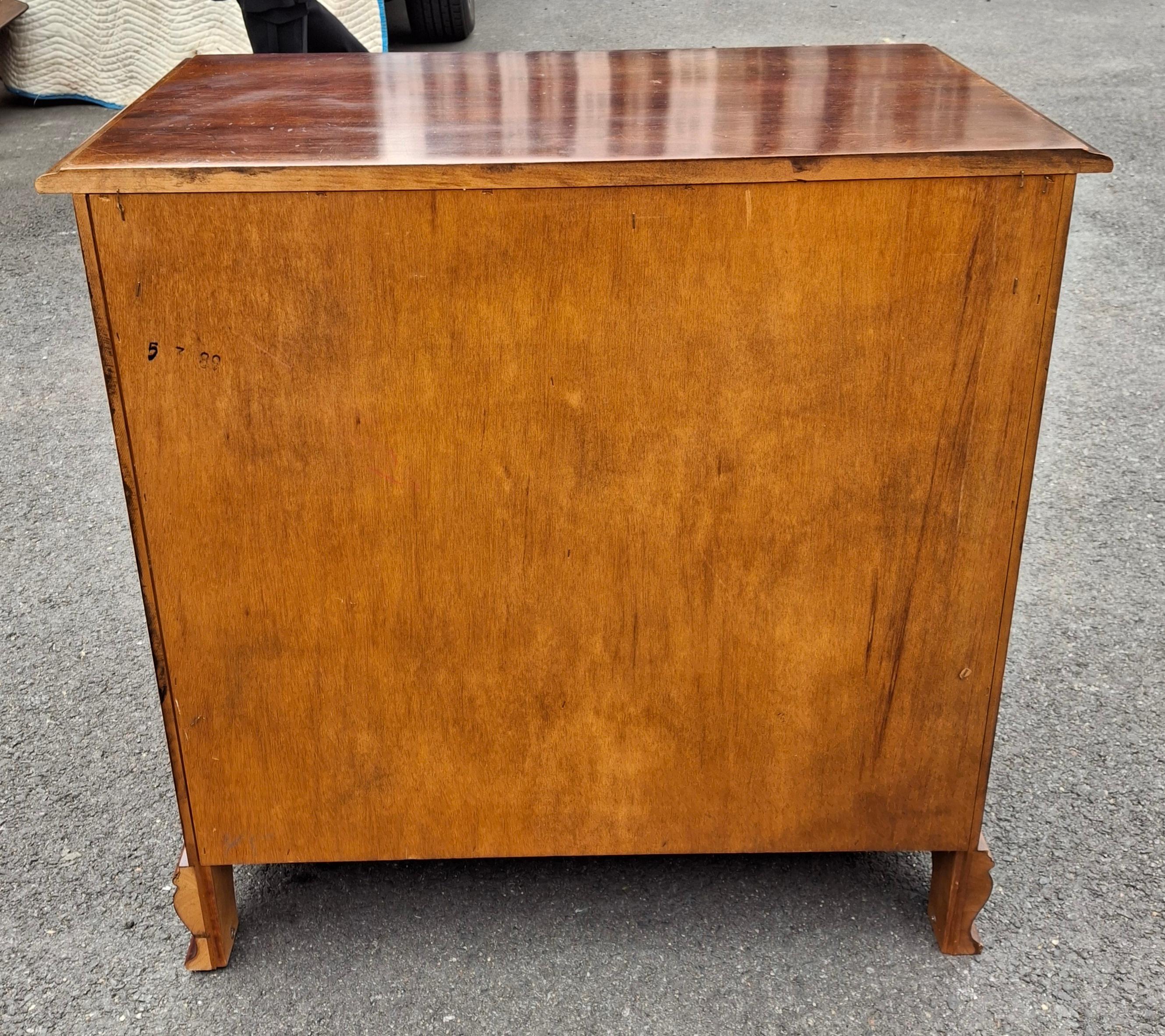 Chippendale Style Mahogany Bachelor Chest with Pull Out Tray Secretary For Sale 9