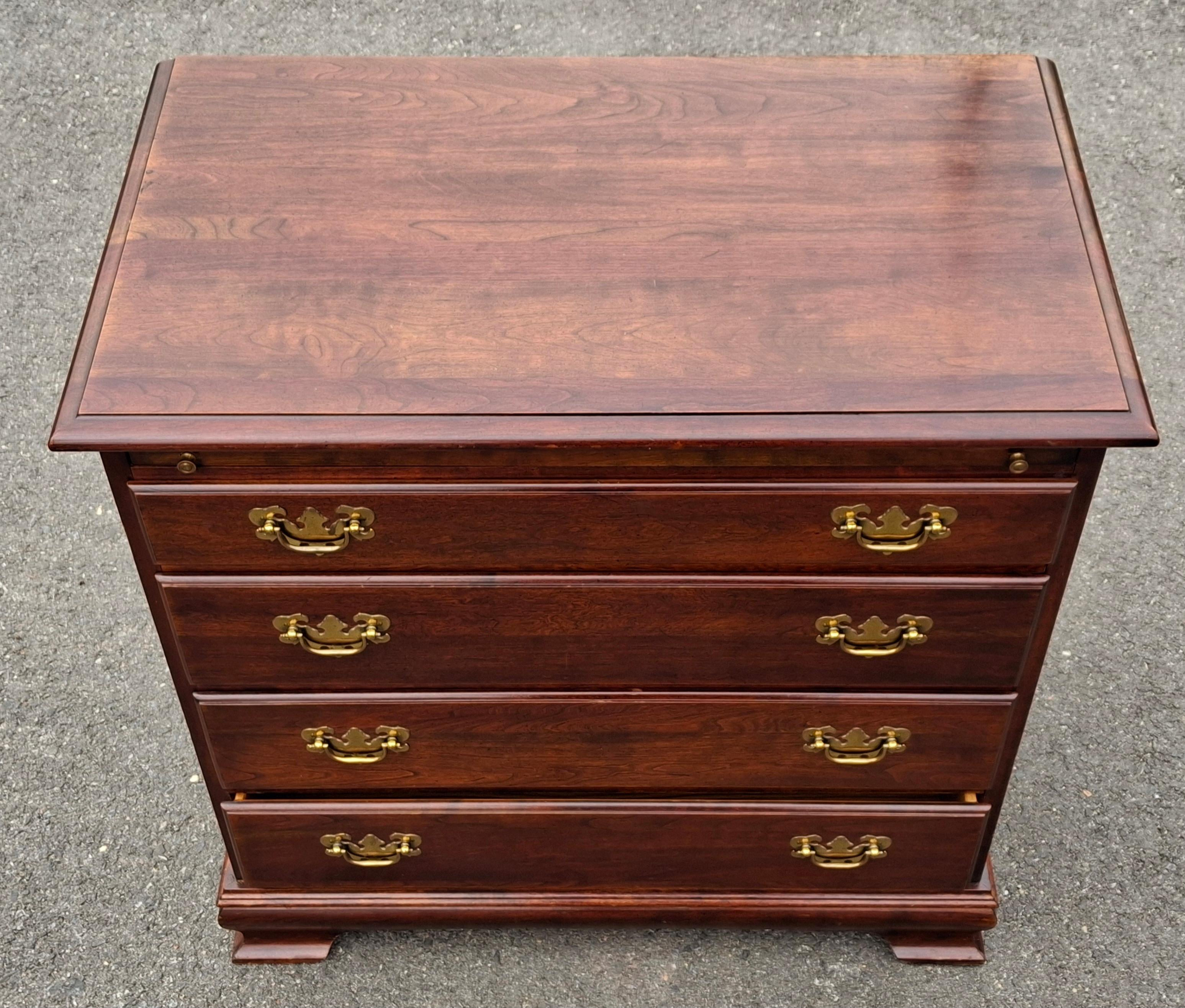 American Chippendale Style Mahogany Bachelor Chest with Pull Out Tray Secretary For Sale