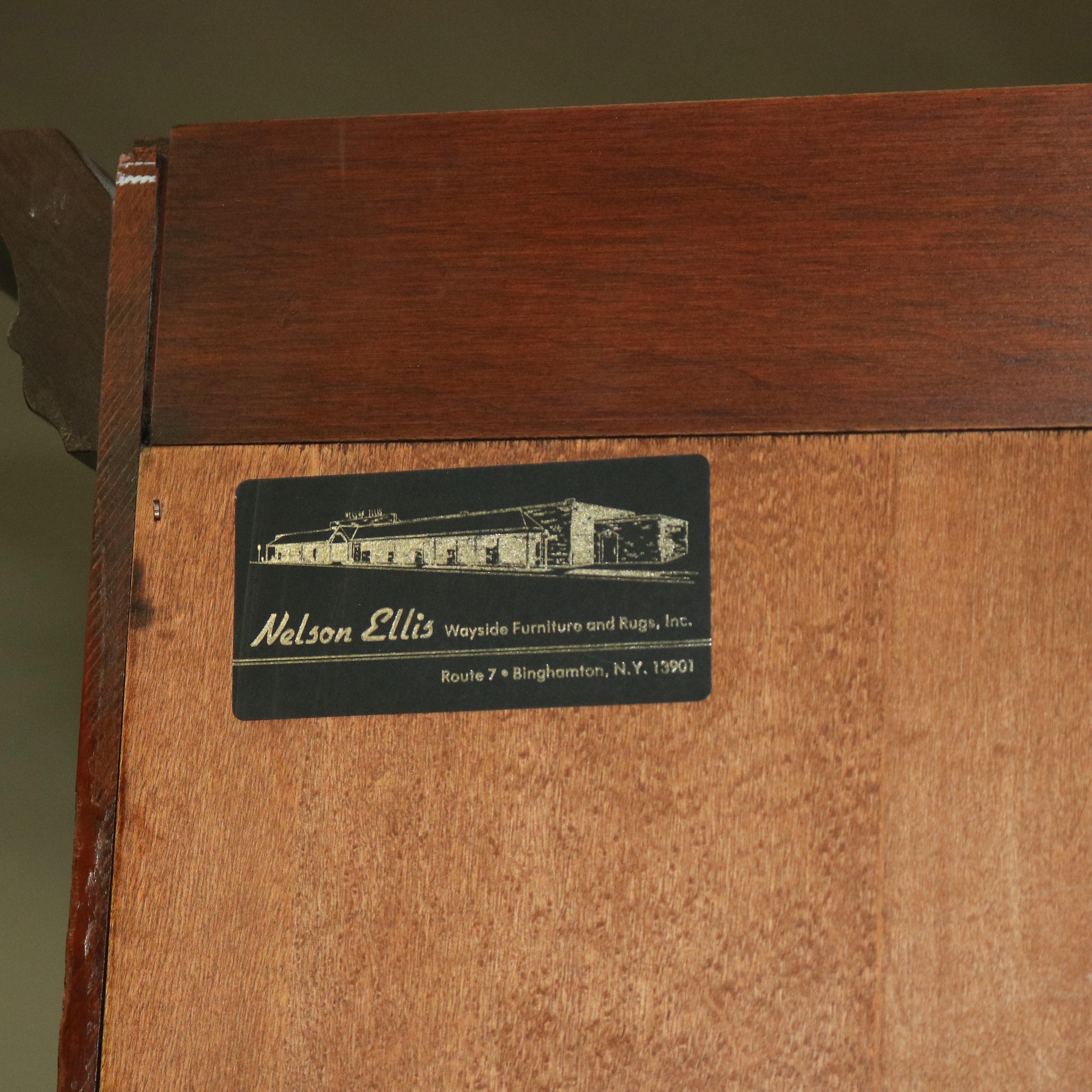 Chippendale Style Mahogany Bookcase Secretary by Henkel Harris, 20th Century 2
