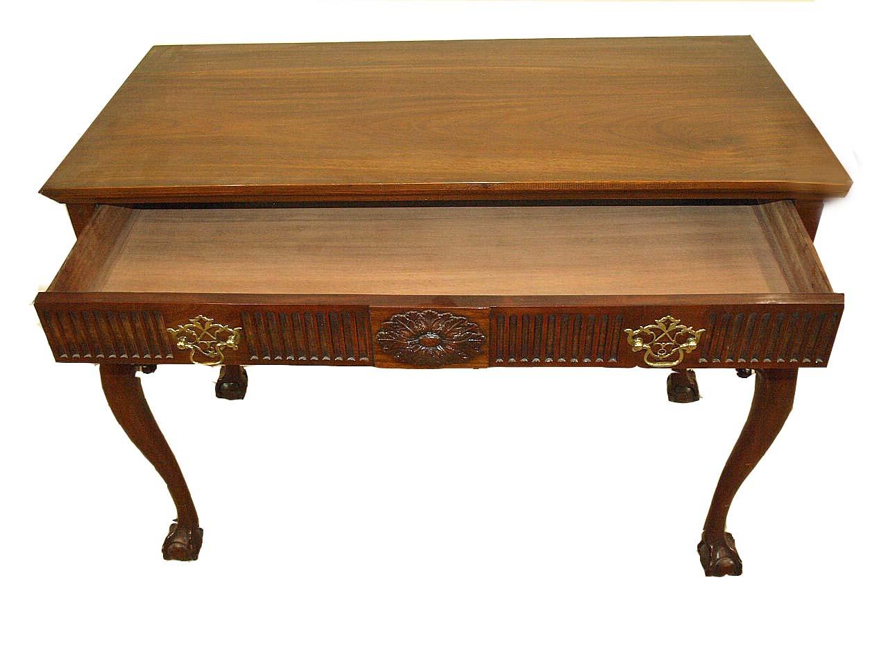 Mid-20th Century Chippendale Style Mahogany Console For Sale
