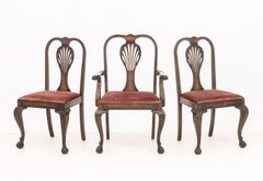 Chippendale Style Mahogany Dining Chairs, 6