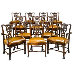 Chippendale-Style Mahogany Dining Chairs