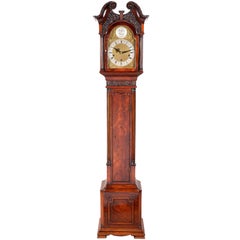 Antique Chippendale Style Mahogany Grandmother Clock