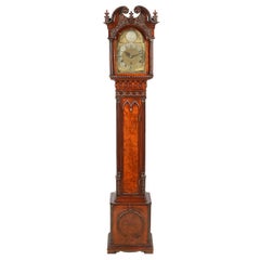 Chippendale Style Mahogany Grandmother Clock, Late 19th Century