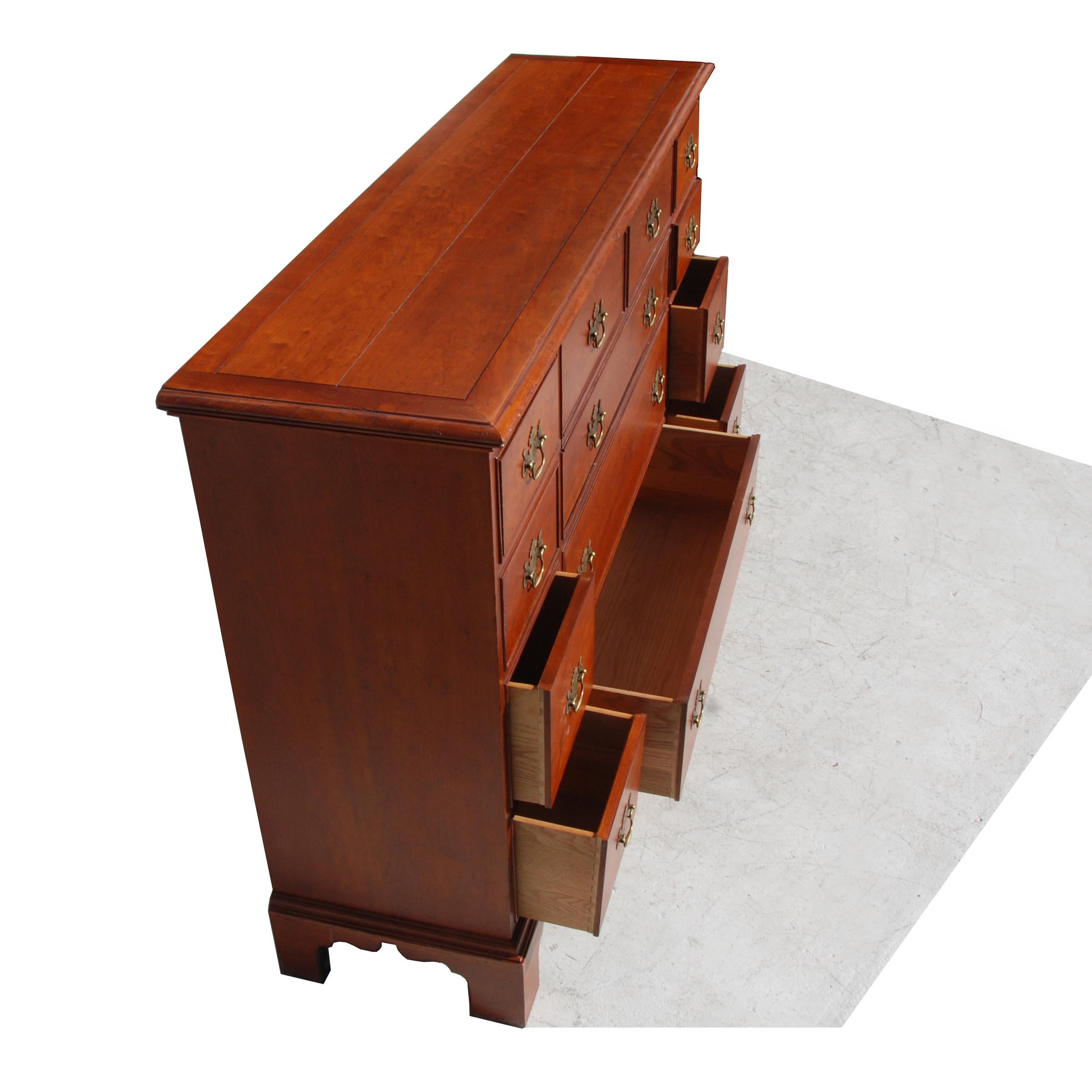 Chippendale Style Mahogany Secretary Desk by Baker For Sale 1