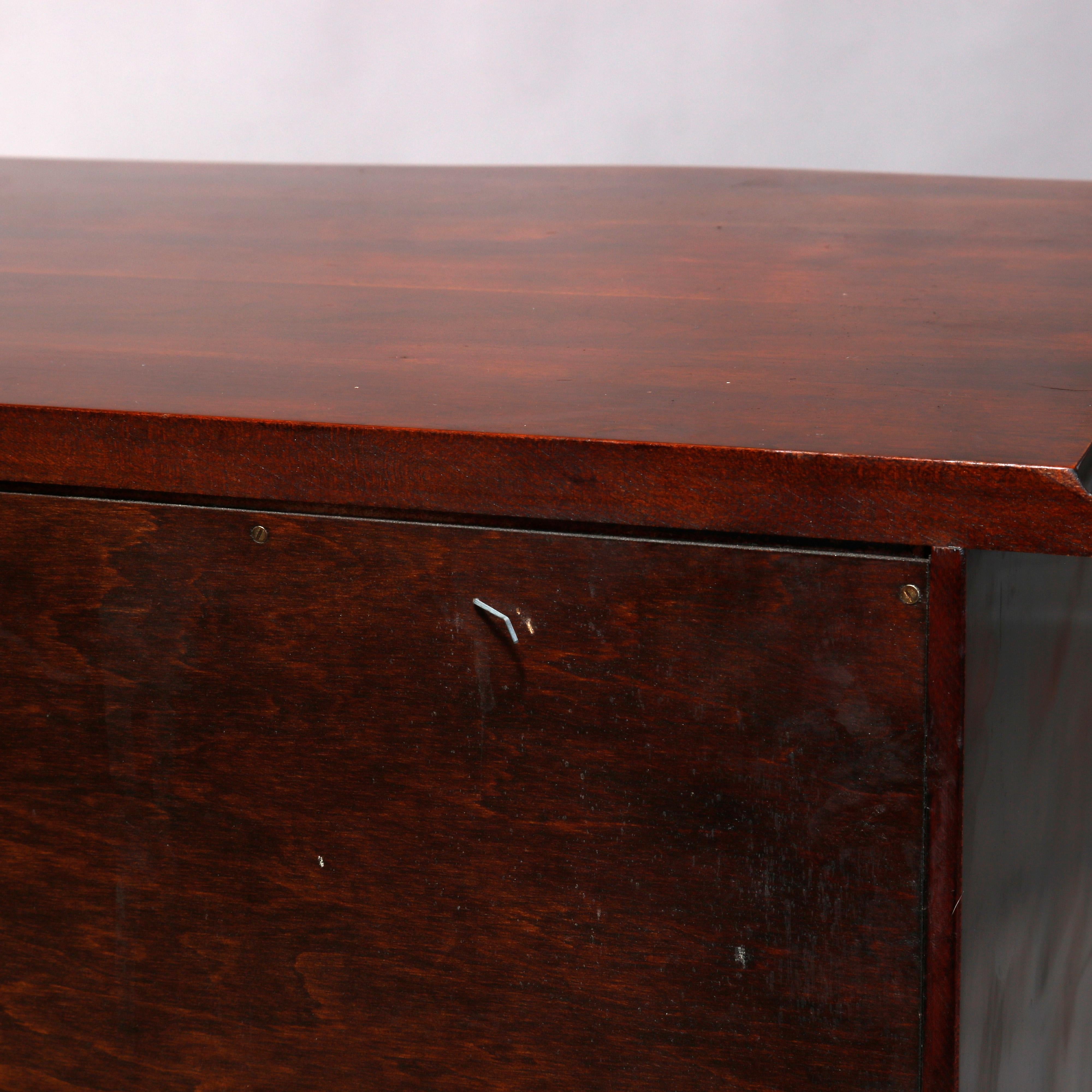Chippendale Style Mahogany Serpentine Chest By Stratton Private Collection, 20thC 13