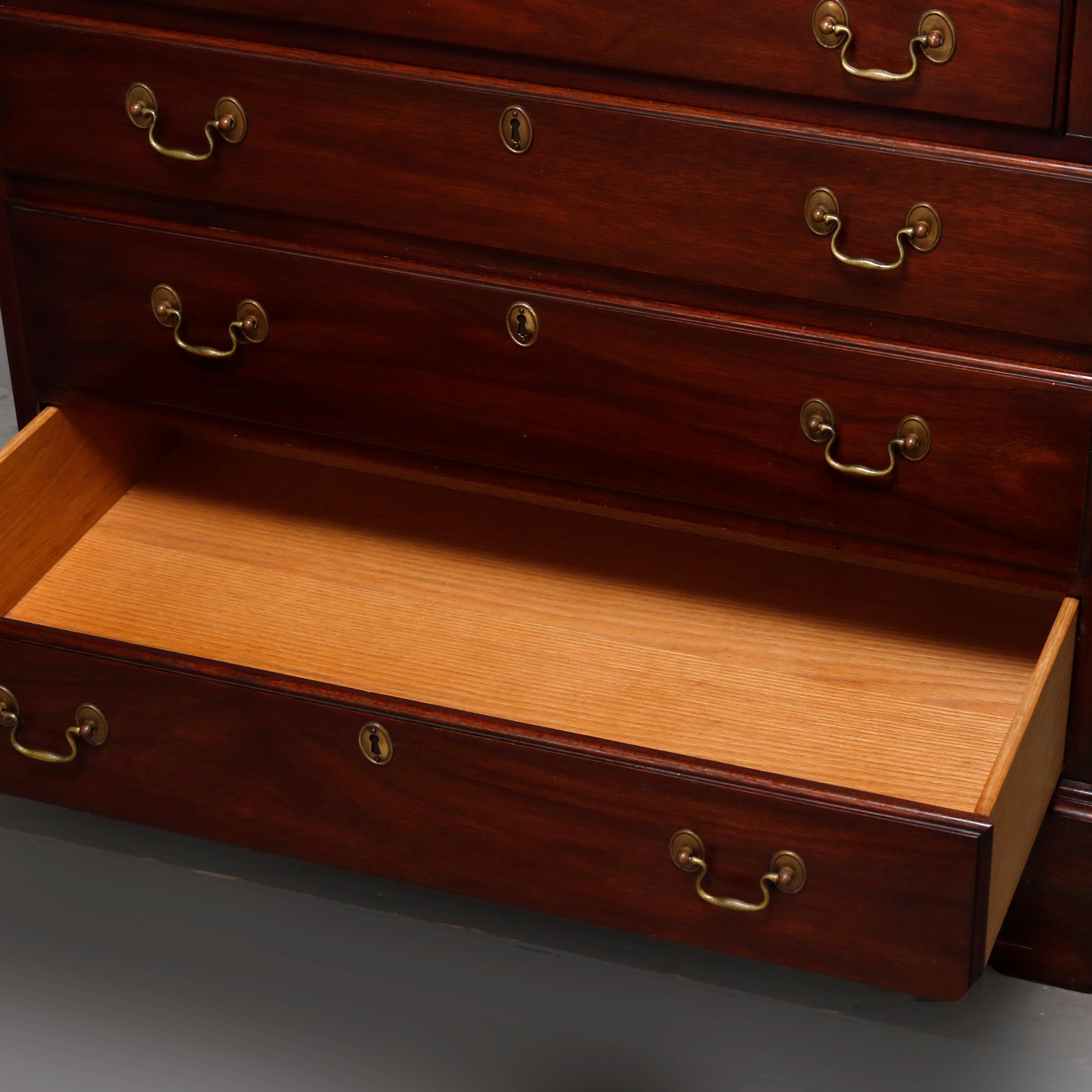 Chippendale Style Mahogany Silver Chest by Henkel Harris, 20th Century 6