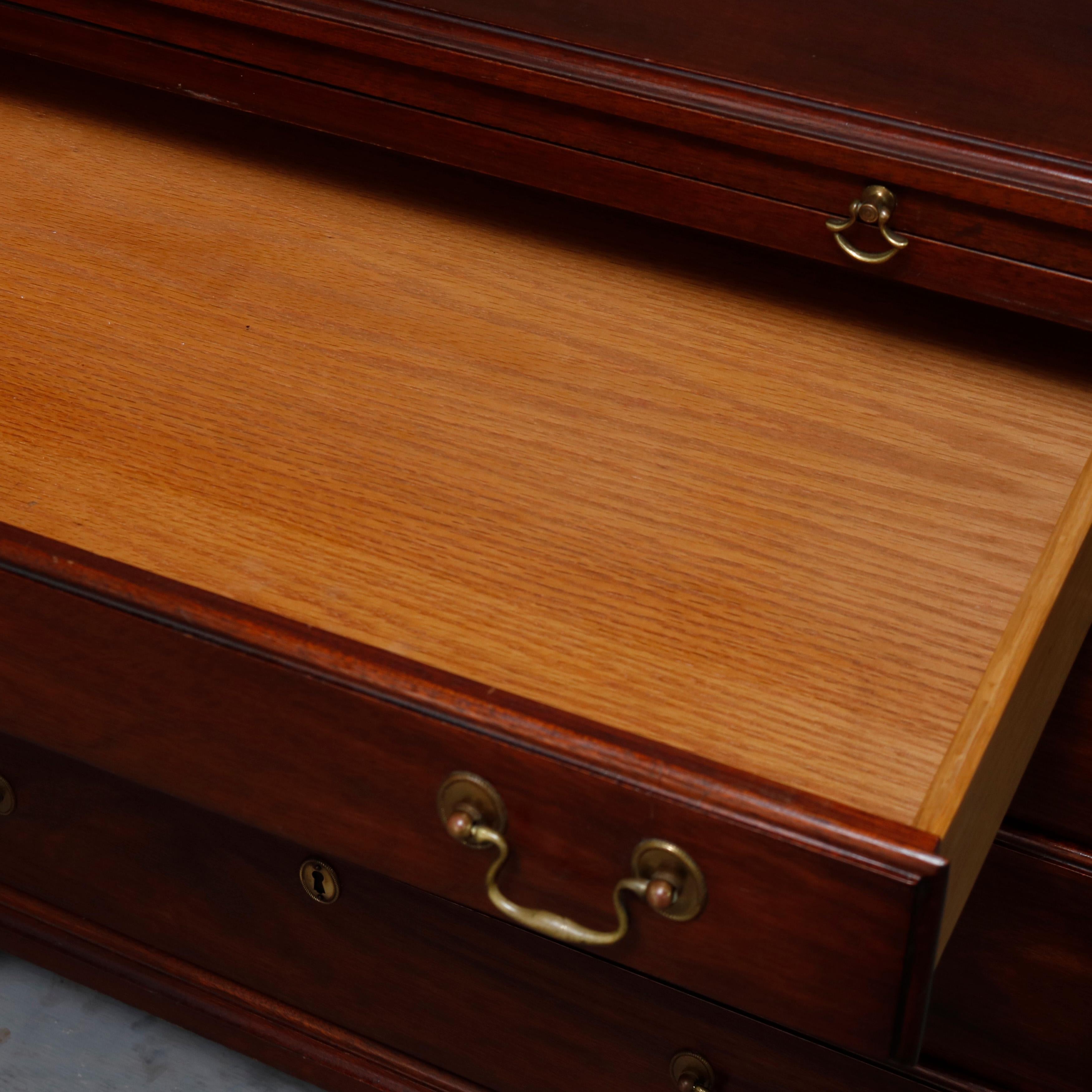 Chippendale Style Mahogany Silver Chest by Henkel Harris, 20th Century 1