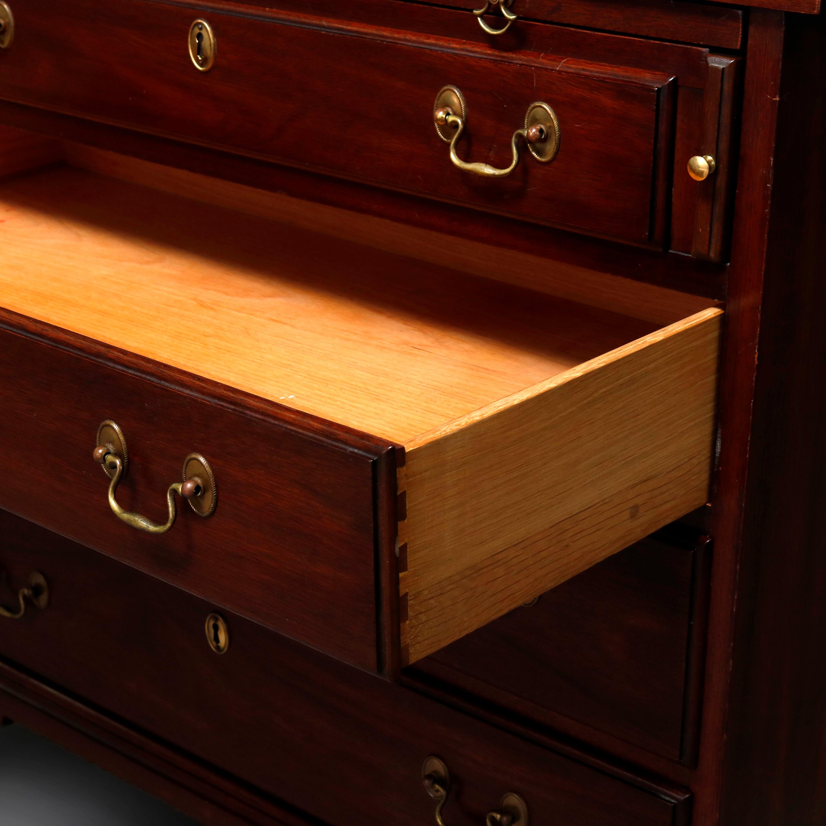 Chippendale Style Mahogany Silver Chest by Henkel Harris, 20th Century 3