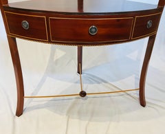 Chippendale style Mahogany Single drawer corner stand