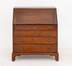 Chippendale Style Mahogany Slant Front Desk