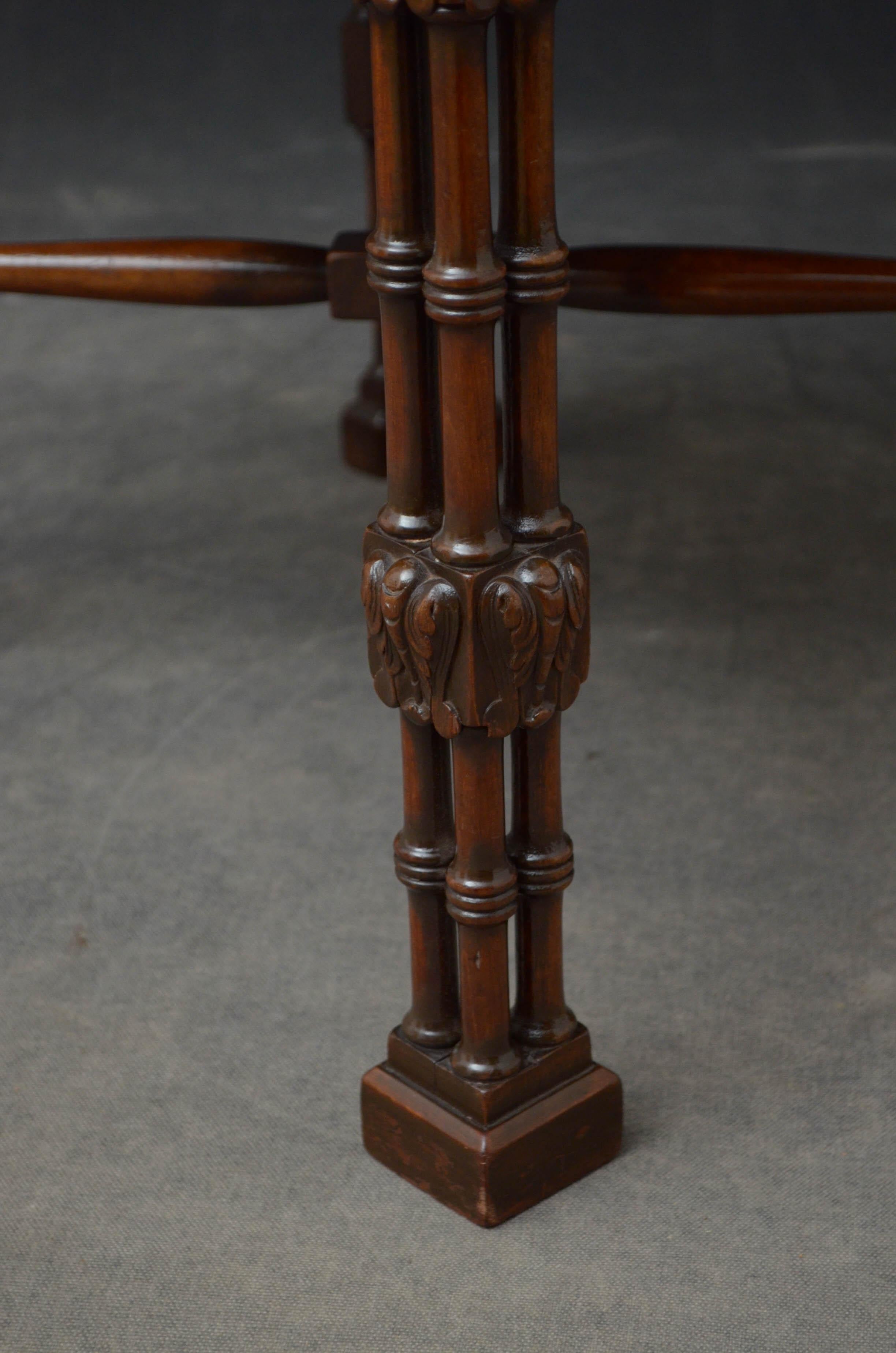 Chippendale Style Mahogany Stool 5