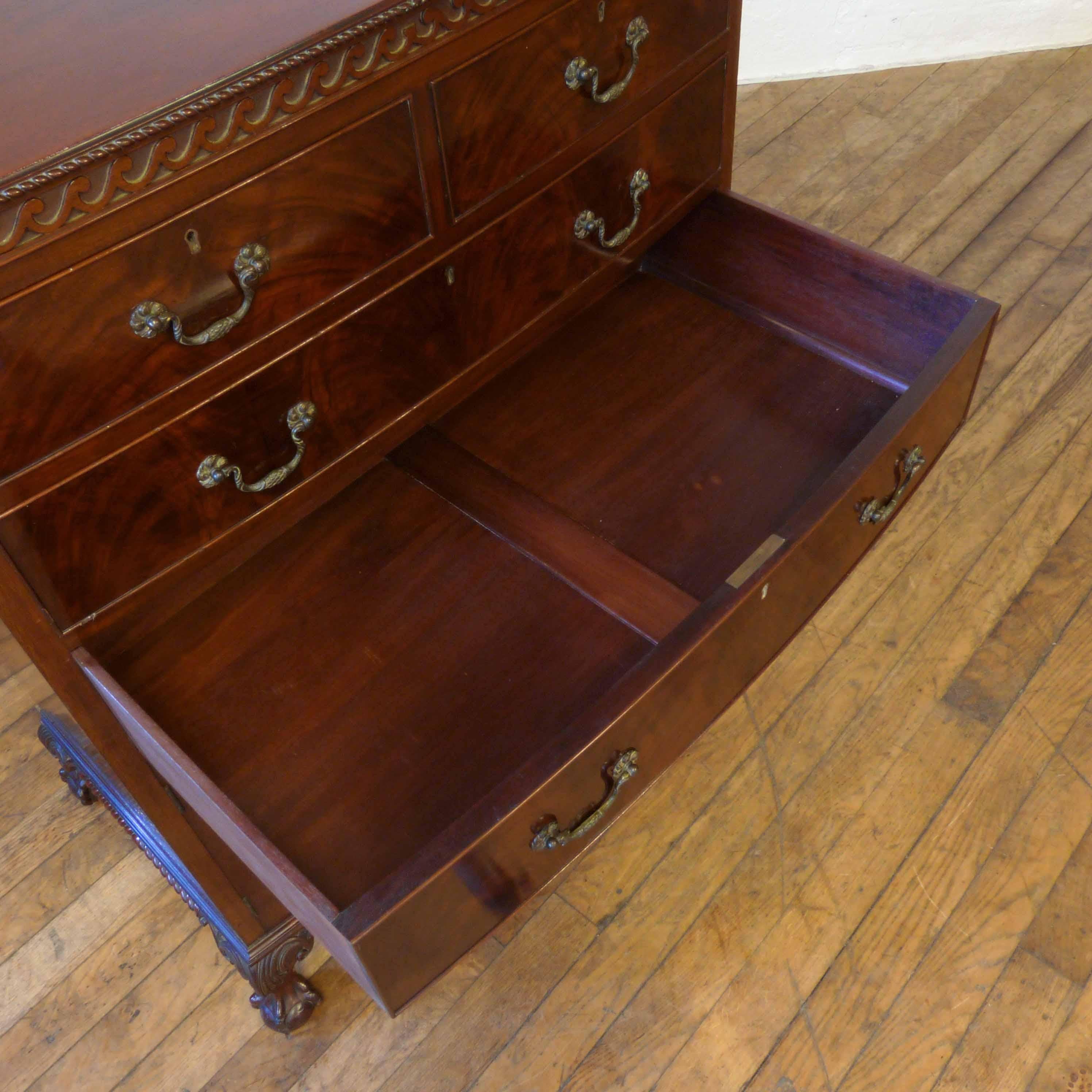 Chippendale Style Mahogany Tallboy For Sale 3