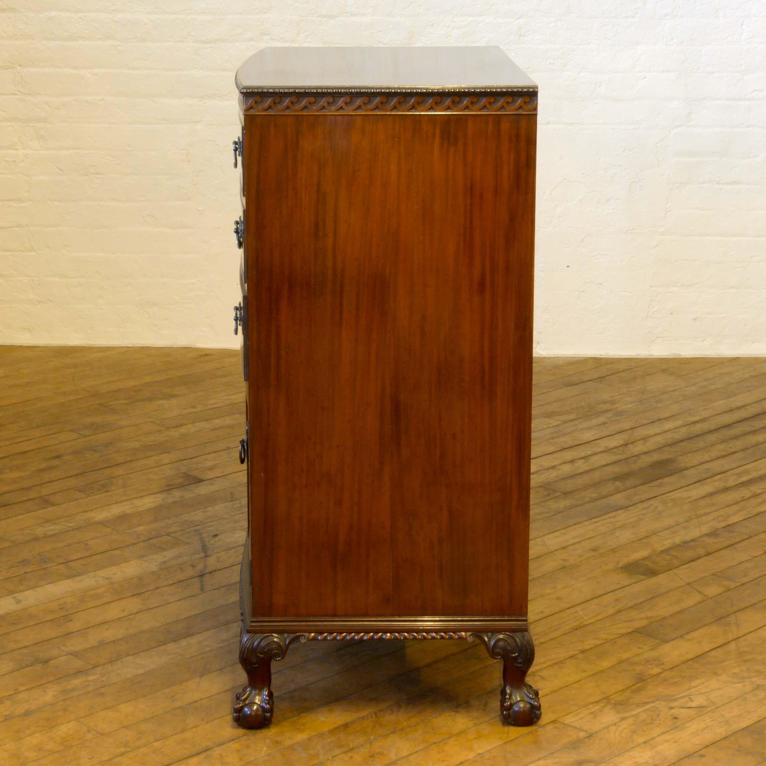 Chippendale Style Mahogany Tallboy For Sale 2
