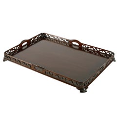 Chippendale Style Mahogany Tray