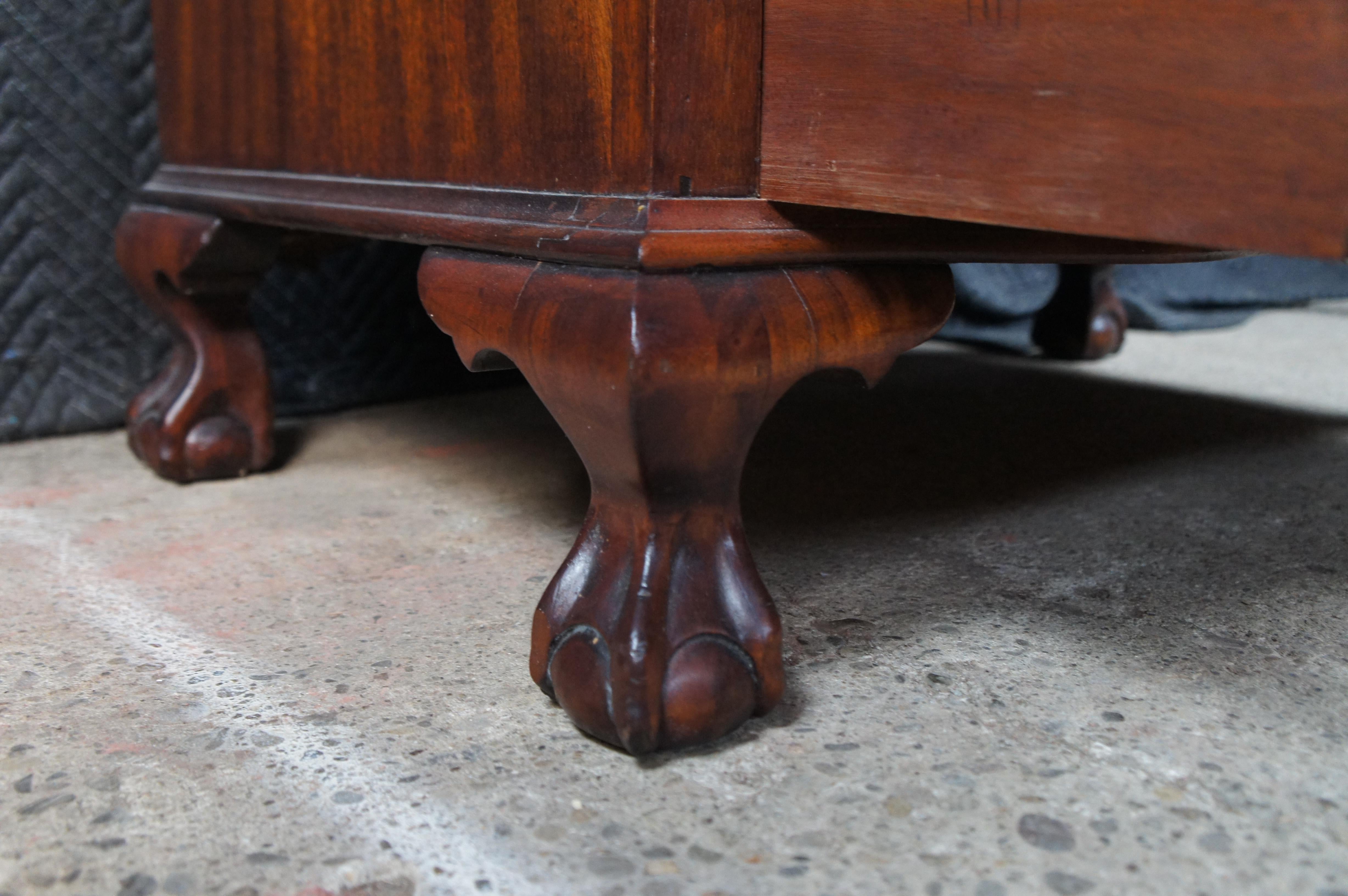 Chippendale Stil Mahagoni Winthrop Sekretär Schreibtisch Bücherregal Bureau 84
