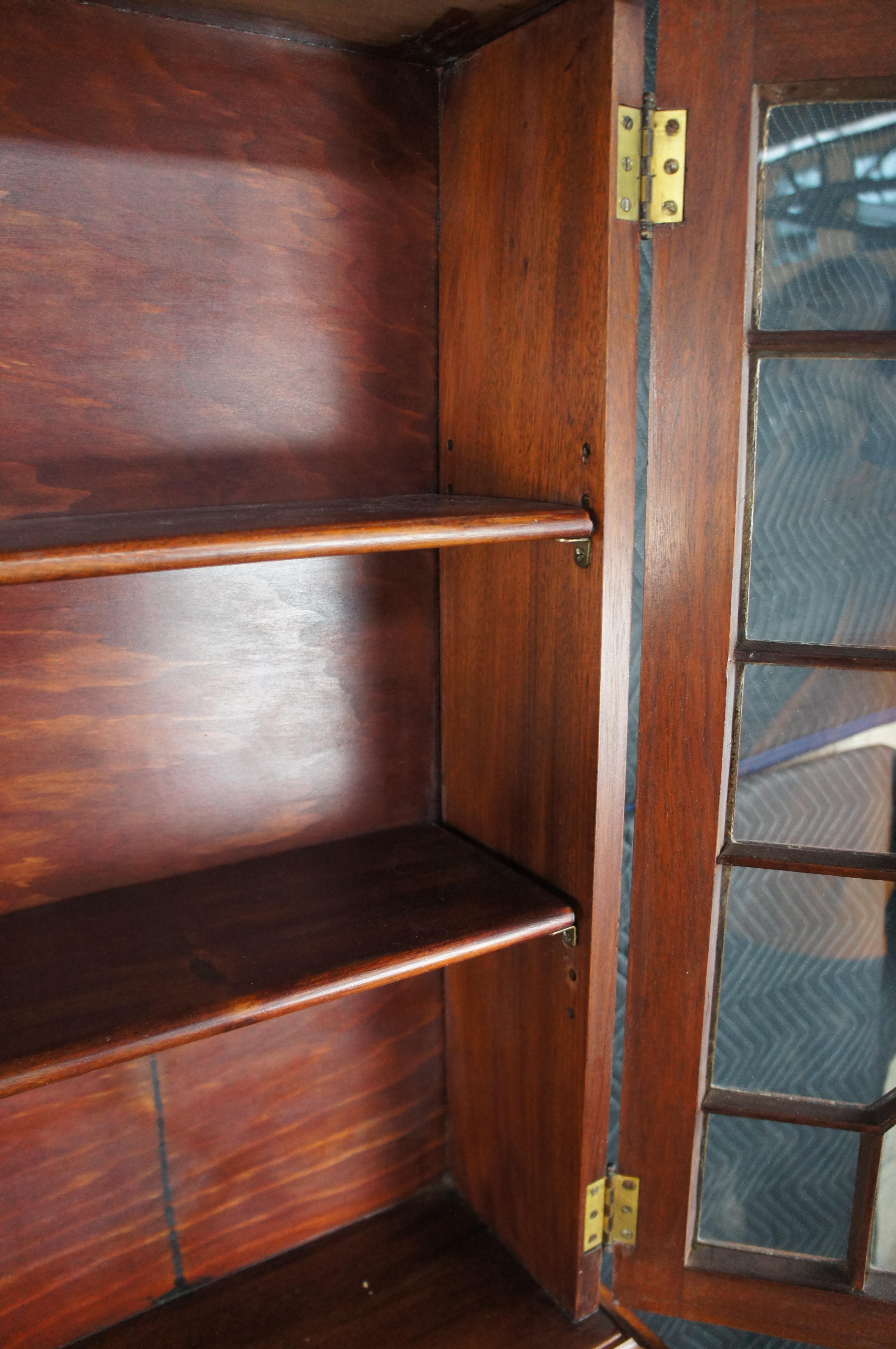 Chippendale Stil Mahagoni Winthrop Sekretär Schreibtisch Bücherregal Bureau 84