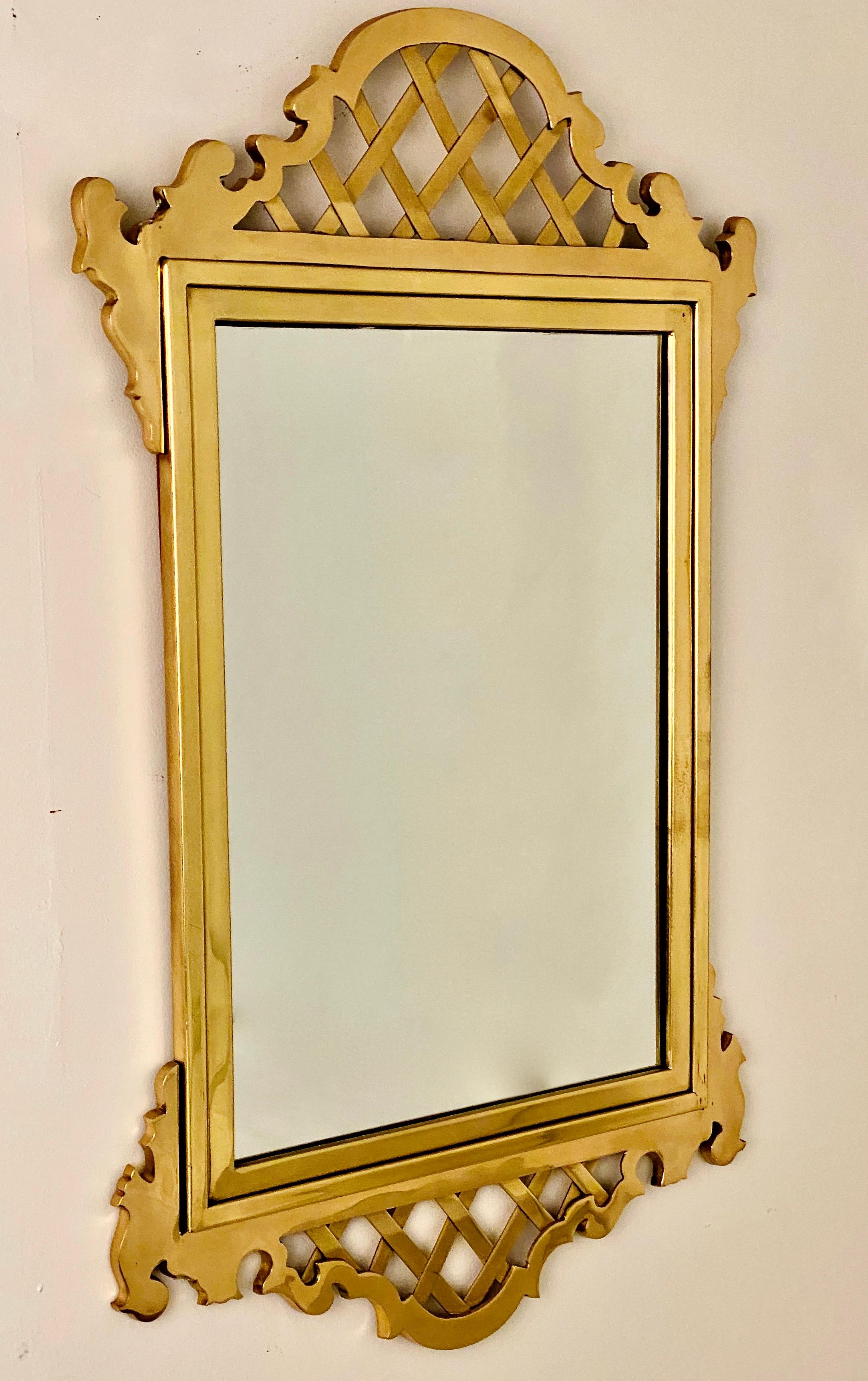 Classic form reimagined in a new material: solid brass. Polished and lacquered. Nice size at 22” x 36”. No significant signs of wear. Very fine condition.