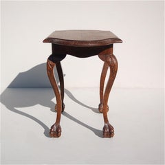 Chippendale Style Side Table in Oak, 1950s France