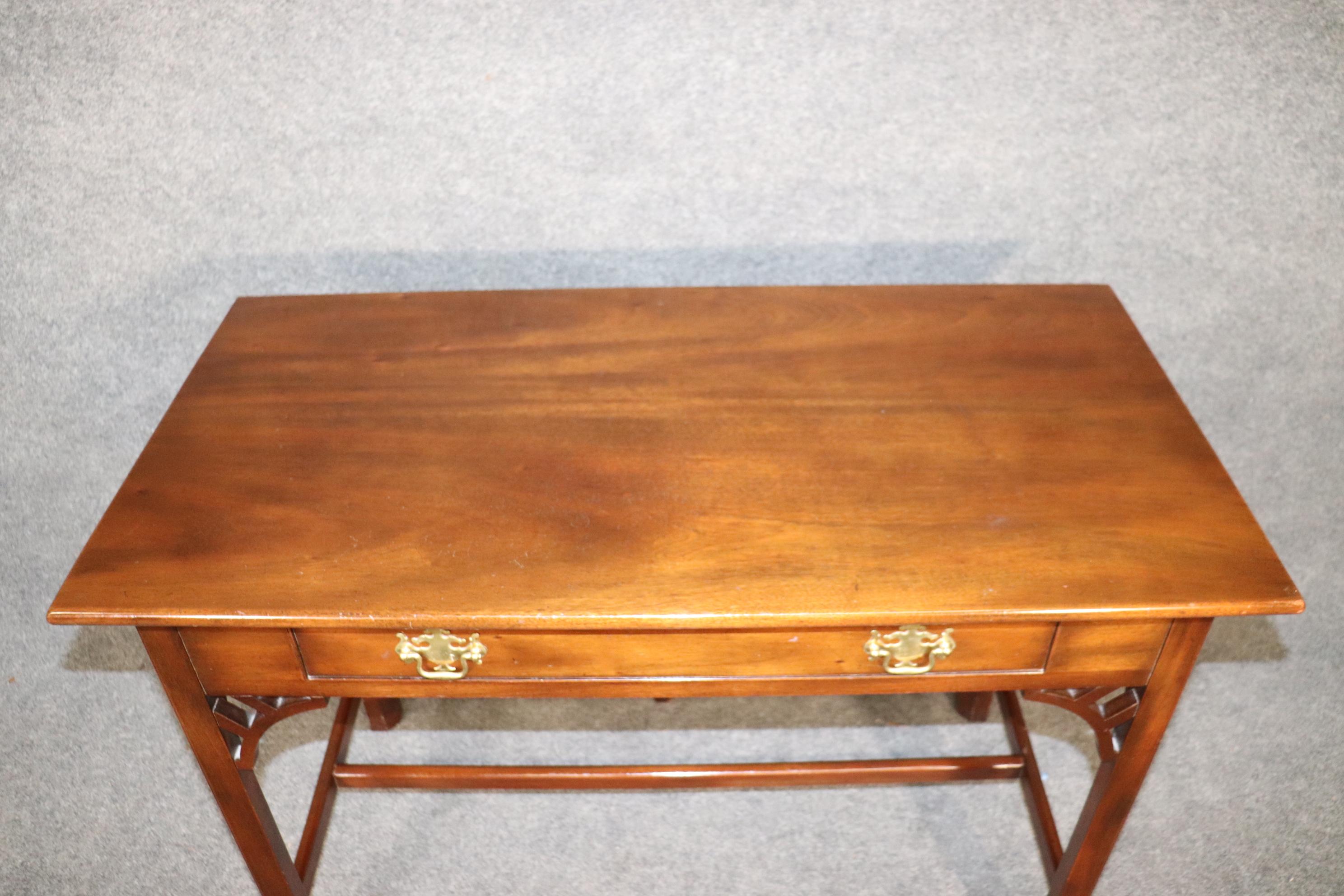 Chippendale Style Solid Mahogany Colonial Williamsburg Kittinger Writing Table 4