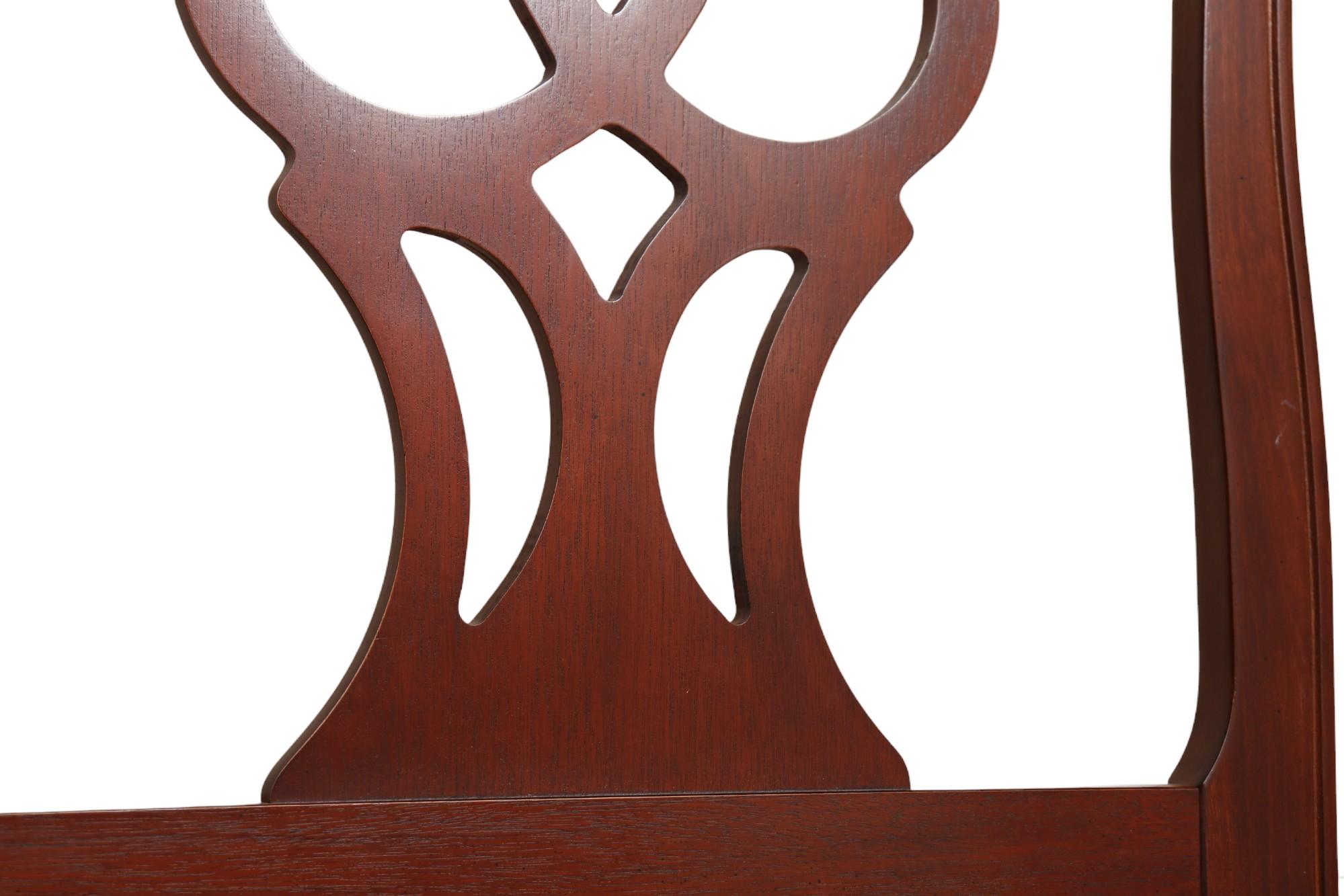 Late 20th Century Chippendale Style Twin Headboards by Drexel - A Pair For Sale