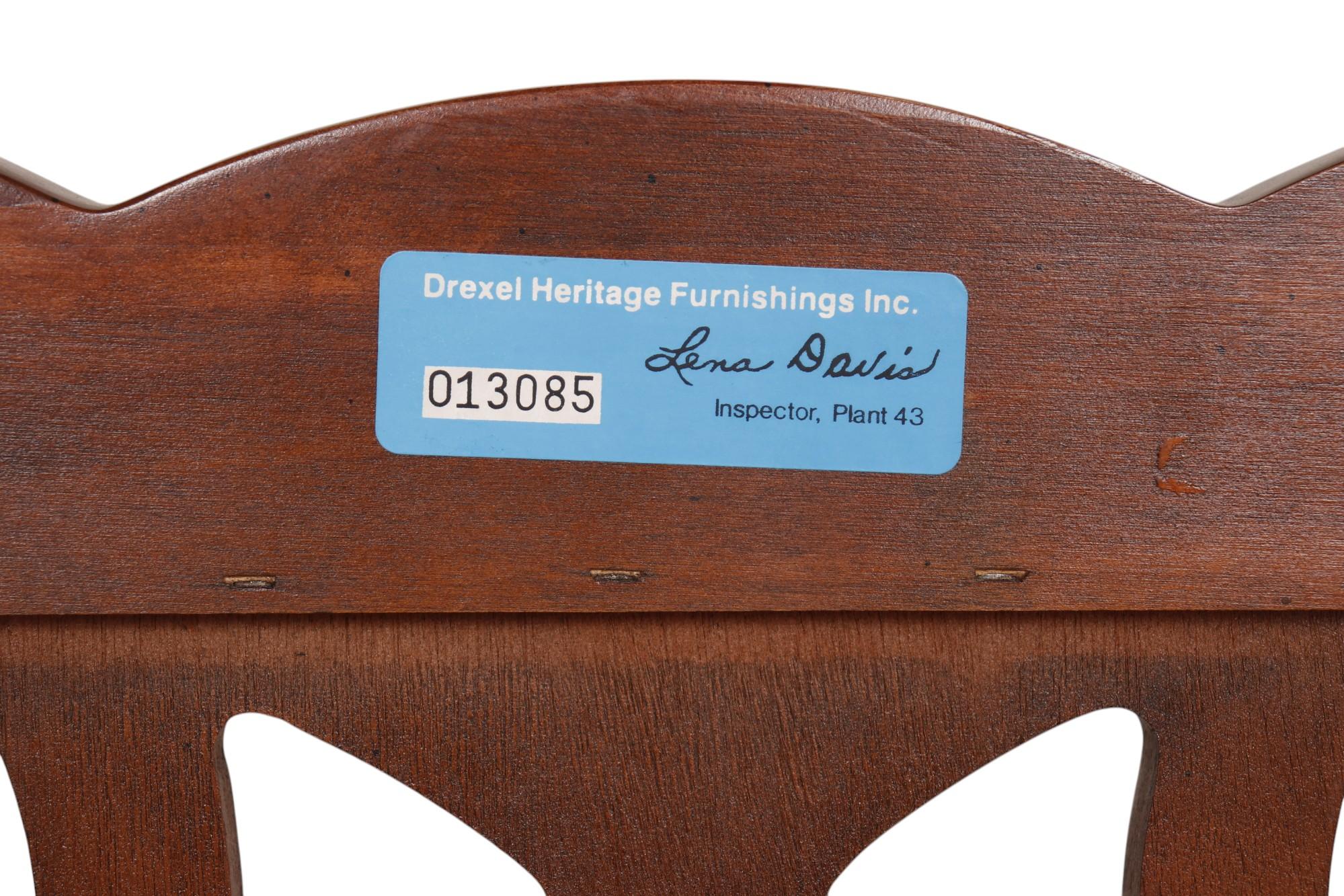 Chippendale Style Twin Headboards by Drexel - A Pair For Sale 2