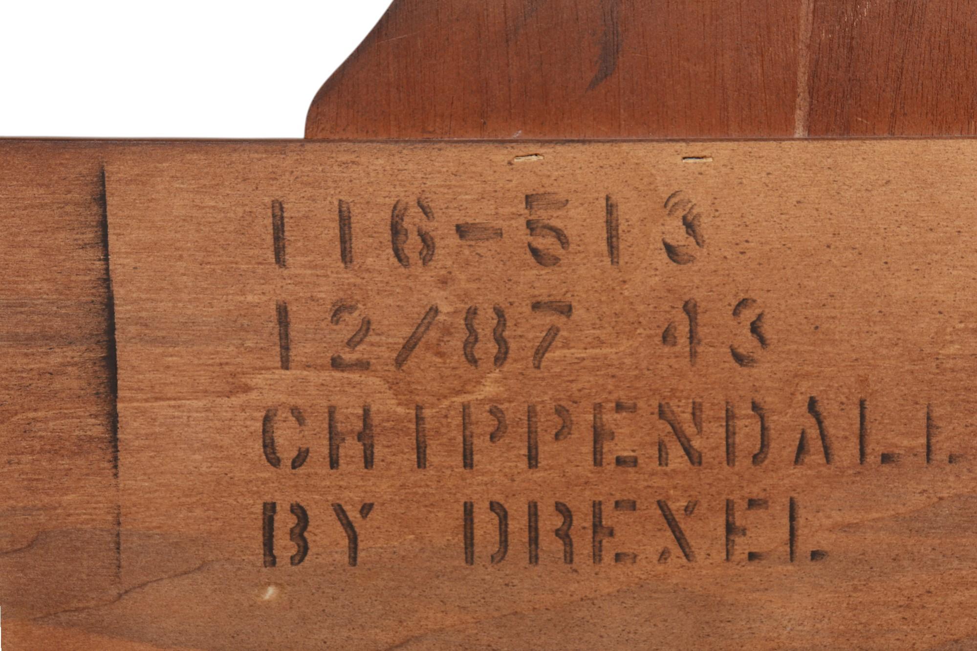 Chippendale Style Twin Headboards by Drexel - A Pair For Sale 3