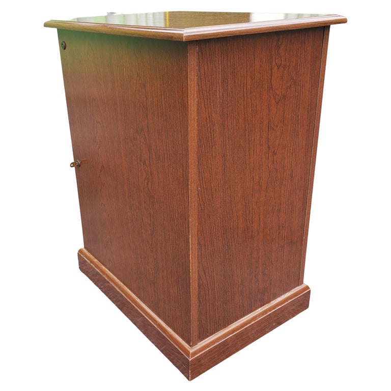 20th Century Chippendale Style Two-Drawer Executive Locking Filing Cabinet For Sale