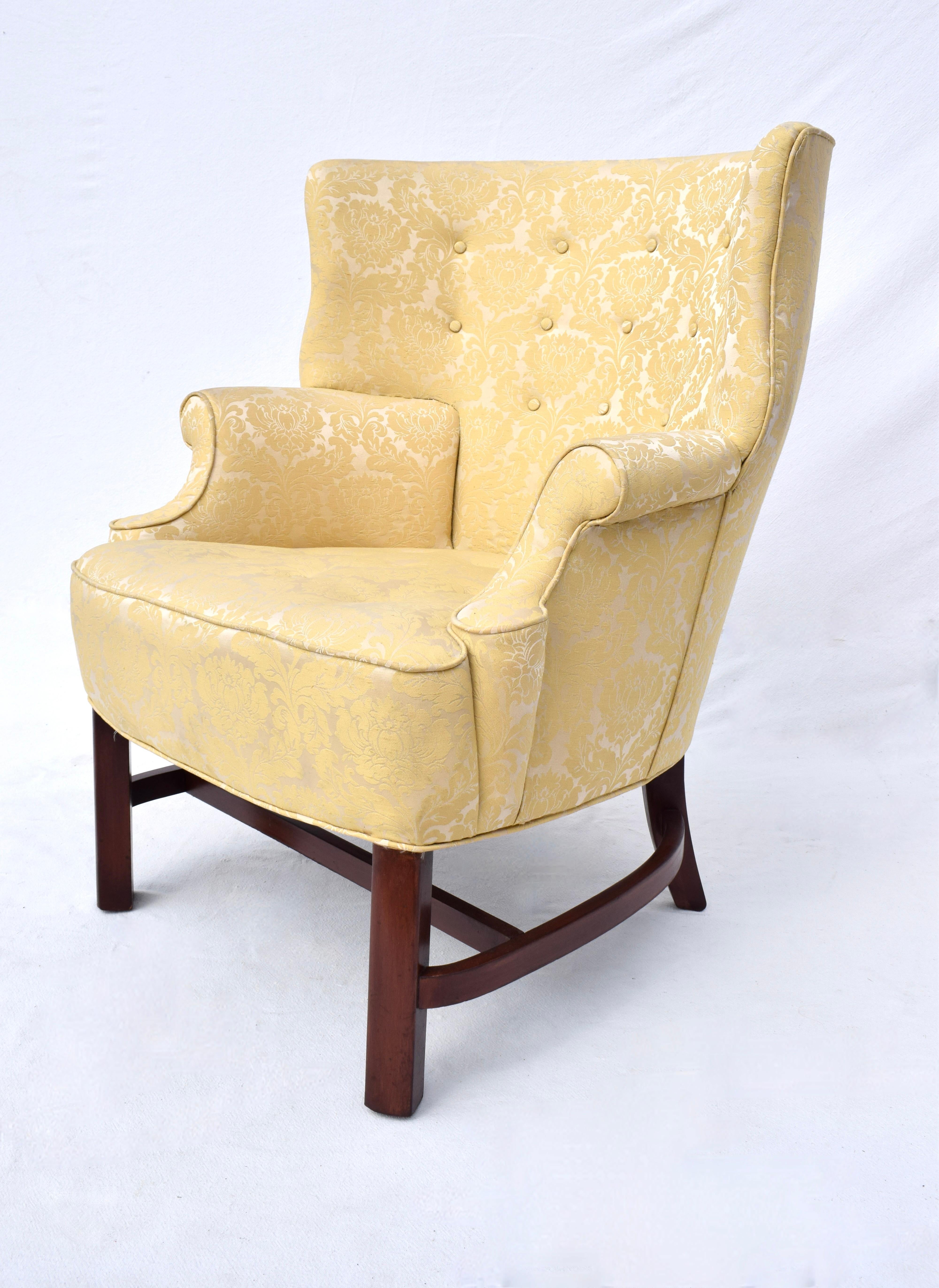 Sedie Wingback in stile Chippendale, coppia in vendita 4