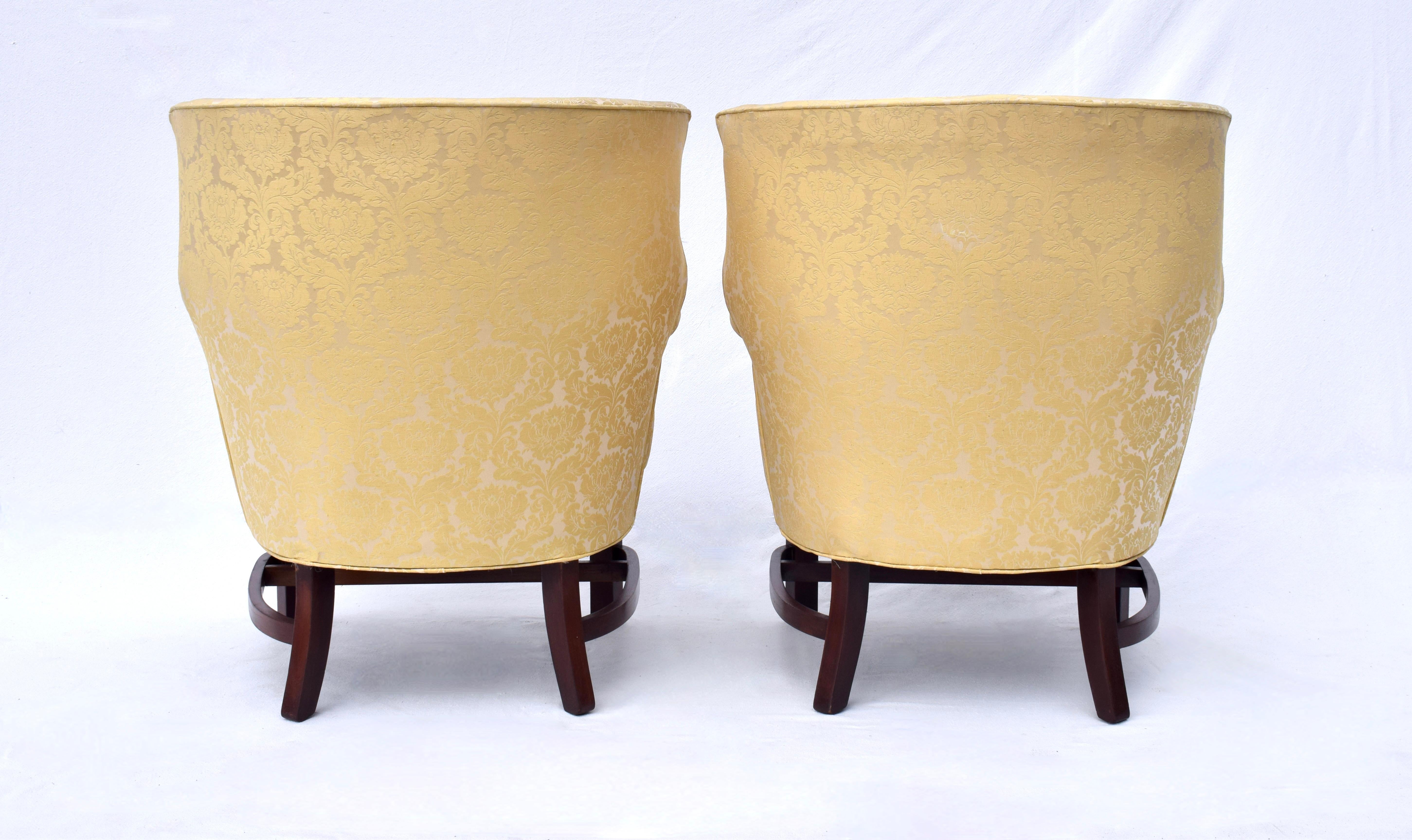 Sedie Wingback in stile Chippendale, coppia in vendita 1