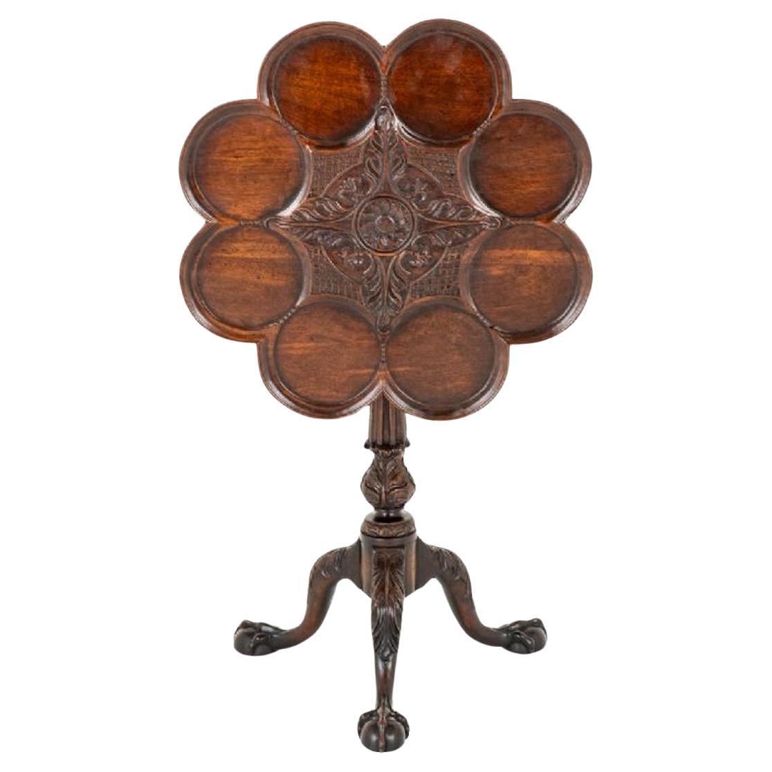 Table d'appoint Chippendale en acajou 1900