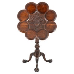 Table d'appoint Chippendale en acajou 1900