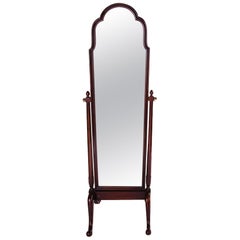 Chippendale Tilting Floor Mirror, Late 19th Century