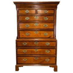 Chippendale Walnut Chest on Chest