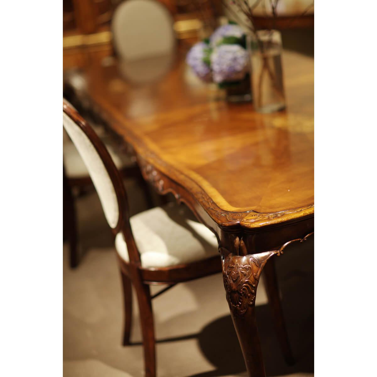 Chippendale Walnut Extension Dining Table 4