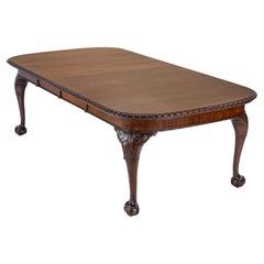 Chippendale, Waring and Gillow Large 8ft Mahogany Extending Dining Table c1905