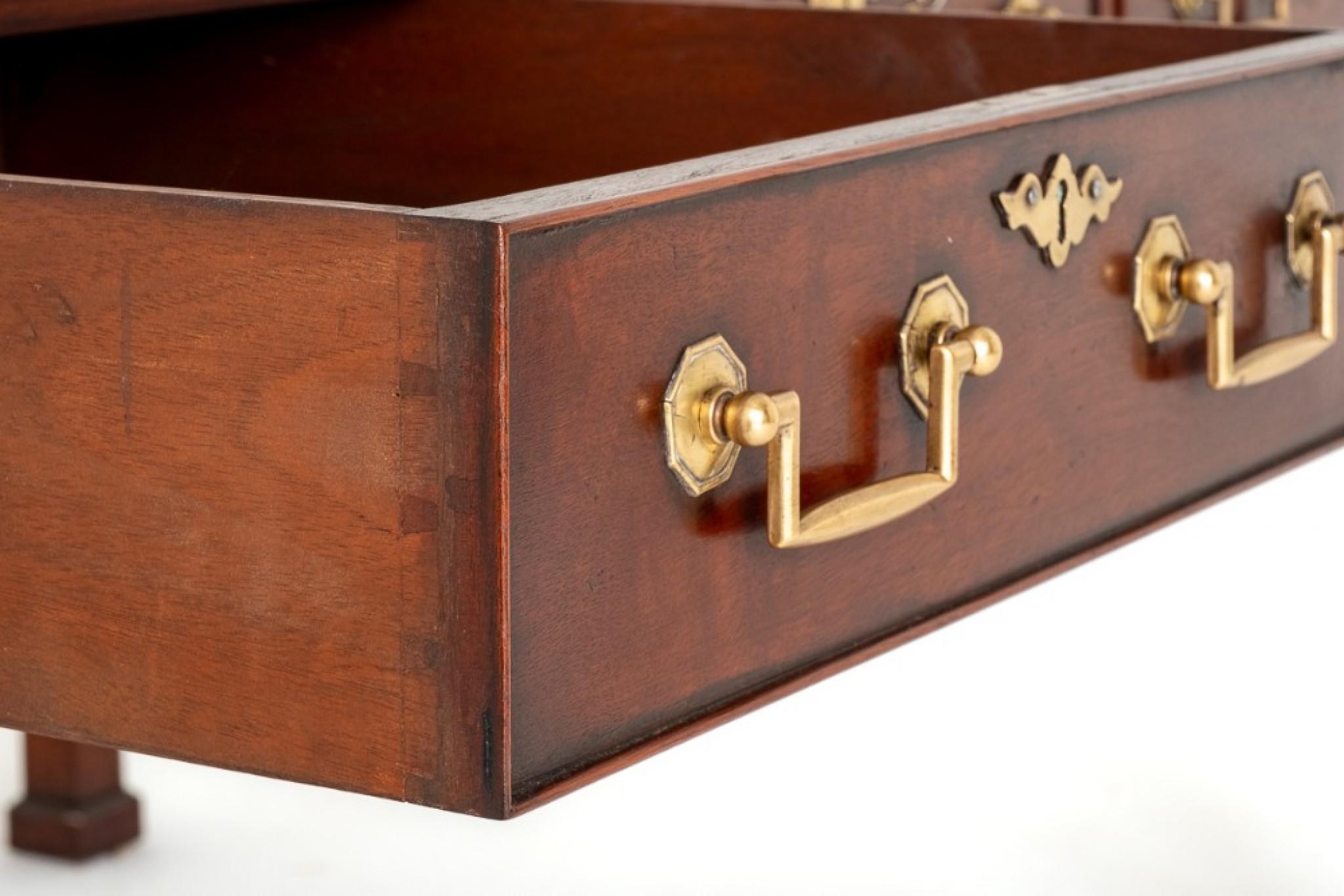 Chippendale Writing Table Mahogany Desk For Sale 3