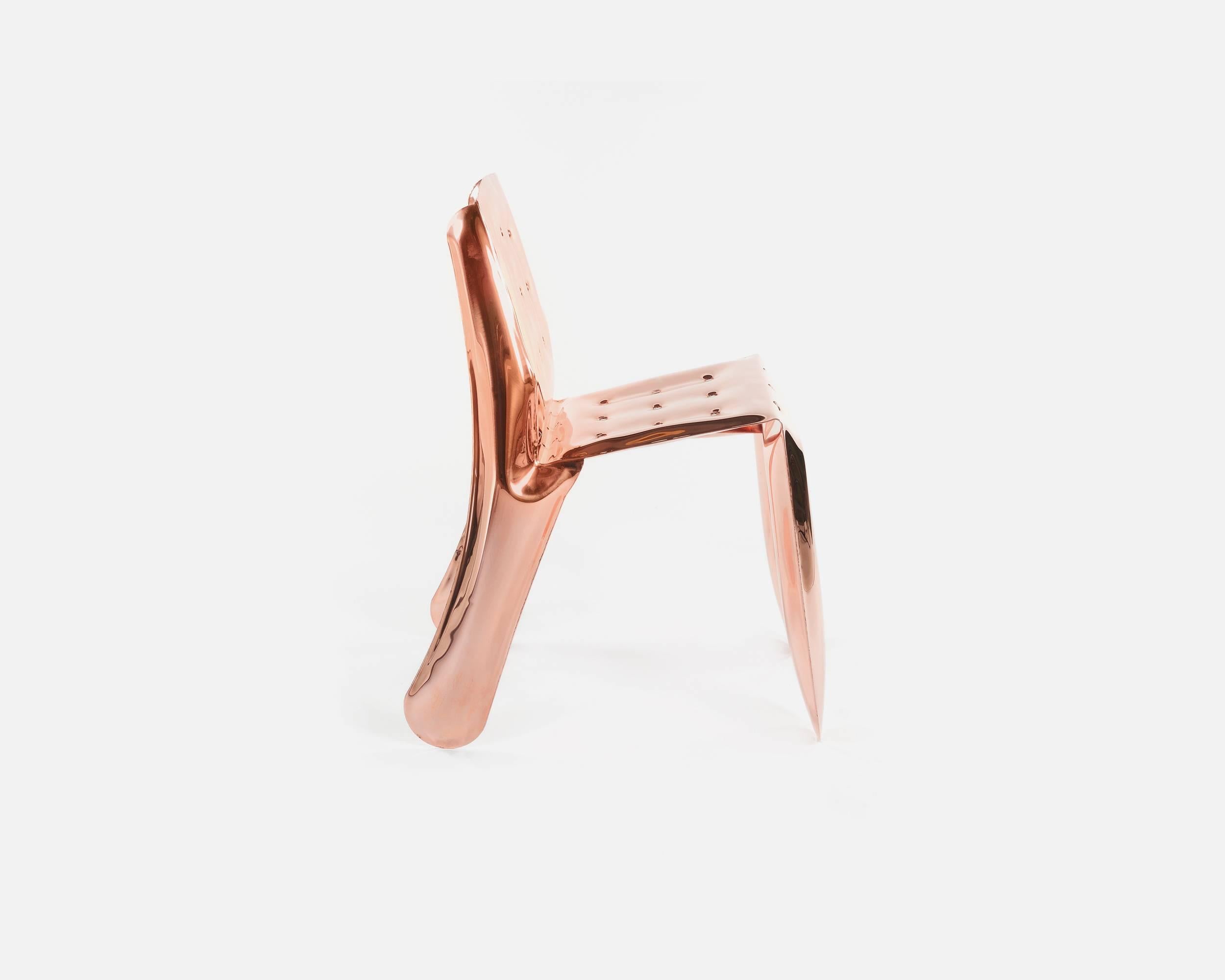 Chippensteeel 0.5 chair by Zieta, copper version
Limited edition of 300 pieces 

Measures: 78 x 41 x 60 cm.

“Chippensteeel 0.5” copper version is a chair designed by Zieta Prozessdesign which is a Polish design agency founded by well known