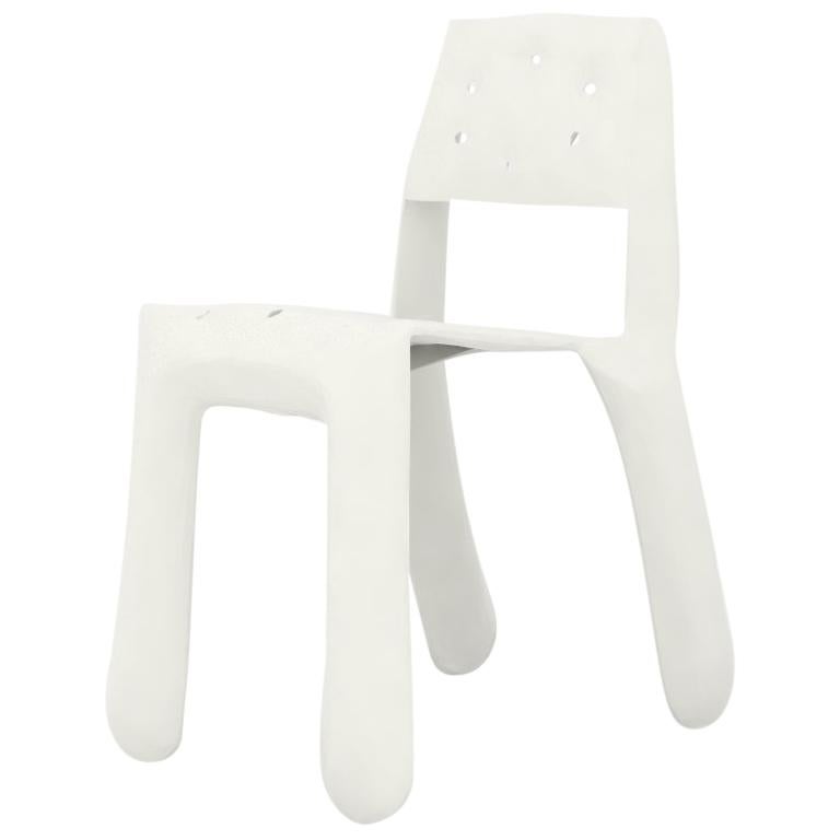 Chippensteel 0.5 Aluminum Chair in Glossy White by Zieta