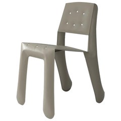 Chippensteel 0.5 Polished Beige Grey Color Carbon Steel Seating by Zieta