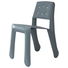 Chippensteel 0.5 Polished Blue Grey Color Carbon Steel Seating by Zieta