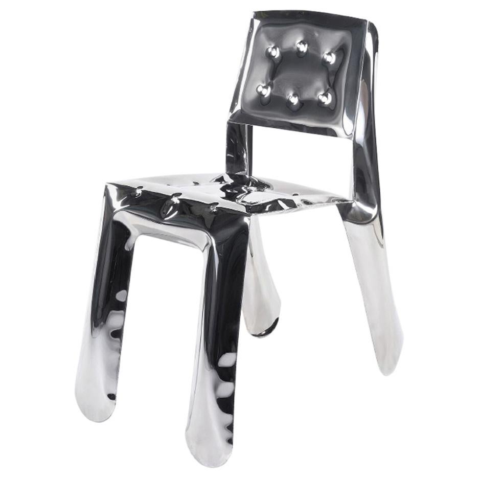 Chippensteel 0.5 Polished Stainless Steel Seating by Zieta For Sale