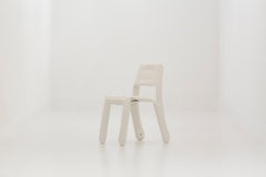 Chippensteel 0.5 Polished White Matt Color Aluminum Seating by Zieta