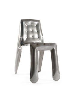 Chippensteel 1.0 Polished Raw Lacquered Color Carbon Steel Seating by Zieta