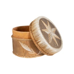 Chippewa Quilled Birch Bark Basket